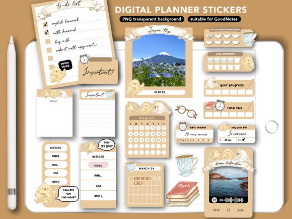Download Back to School Digital Planner Stickers - Premium Resources