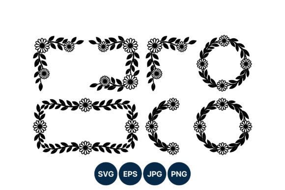 Download Floral Corner and Circle Frame Vector - Circle frame Collection