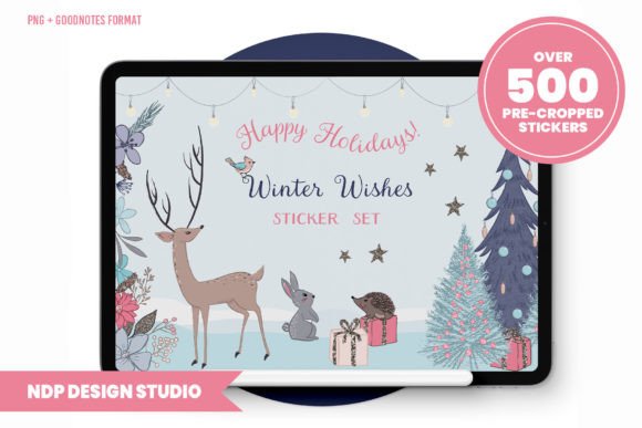 Download Digital Planner Stickers - Winter Wishes - Premium Resources