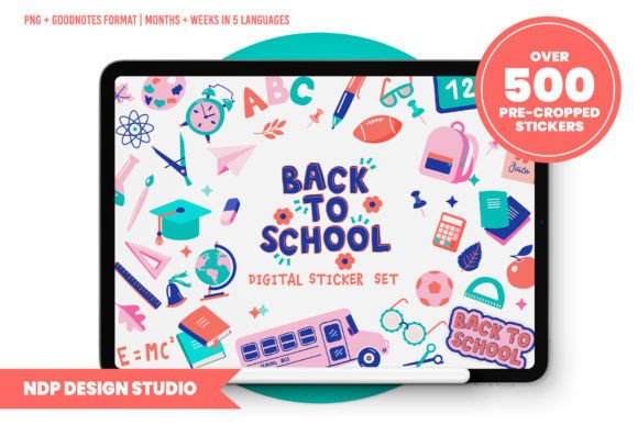 Download Digital Planner Stickers Back to School - Premium Resources
